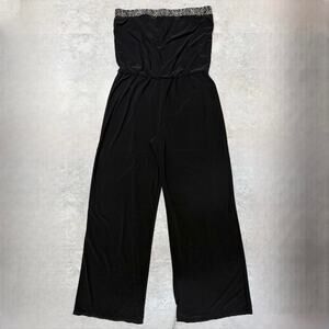 White House Black Market Strapless Embellished Jumpsuit